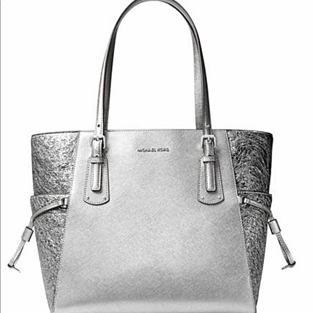 Michael Kors silver tote